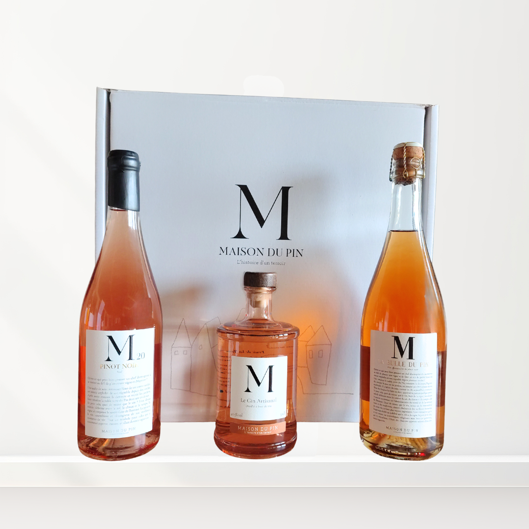 Coffret 3 bouteilles "Rose"
